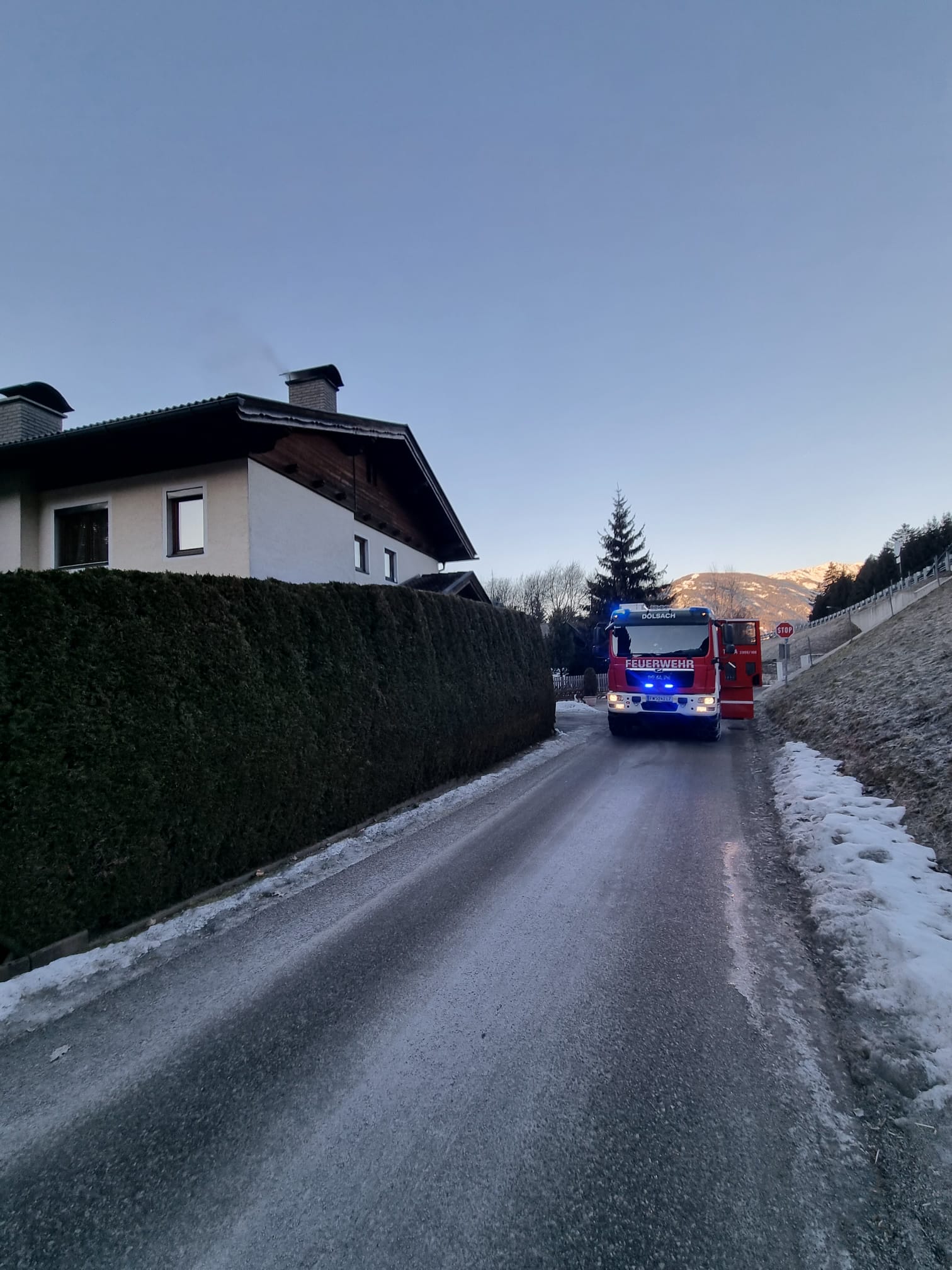 Brandeinsatz Kaminbrand Stribach
