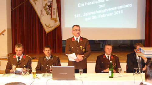 141. Jahreshauptversammlung der FF-Dölsach 2016