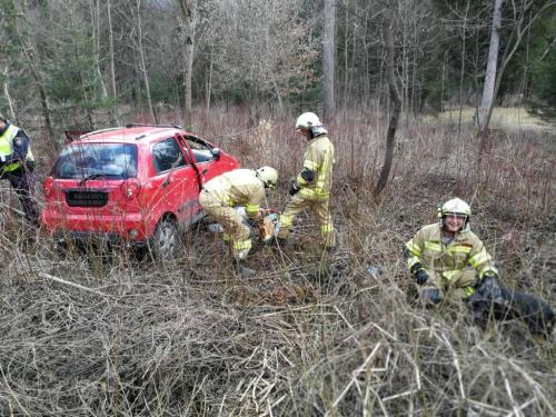 PKW Unfall auf der B100 2018